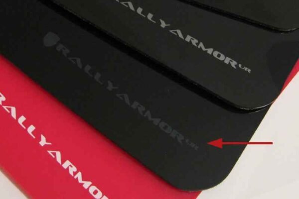 Rally Armor 02-07 Subaru WRX/STI/RS/2.5i (wagons req mod) UR Black Mud Flap w/ Grey Logo - Image 3