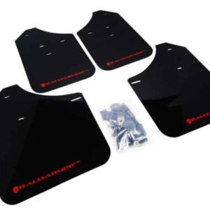 Rally Armor 02-07 Subaru WRX/STI/RS/2.5i (wagons req mod) UR Black Mud Flap w/ Red Logo