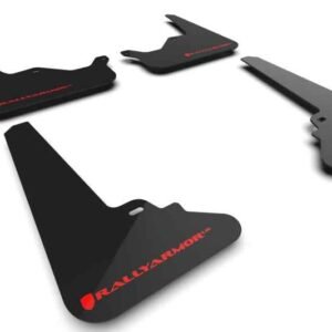 Rally Armor 21-23 Tesla Model S / S Plaid Black UR Mud Flap w/ Red Logo
