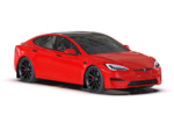 Rally Armor 21-23 Tesla Model S / S Plaid Black UR Mud Flap w/ White Logo - Image 6
