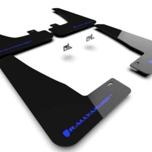 Rally Armor 2022 Tesla Model X Black UR Mud Flap w/ Blue Logo