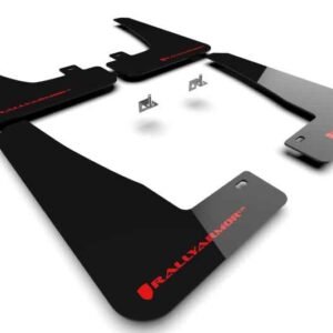 Rally Armor 2022 Tesla Model X Black UR Mud Flap w/ Red Logo