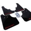 Rally Armor 2009+ Subaru Forester UR Black Mud Flap w/ Red Logo