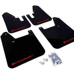 Rally Armor 1998-2002 Subaru Forester UR Black Mud Flap w/ Red Logo