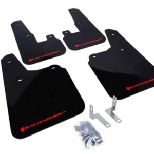 Rally Armor 2010+ Subaru Outback UR Black Mud Flap w/ Red Logo