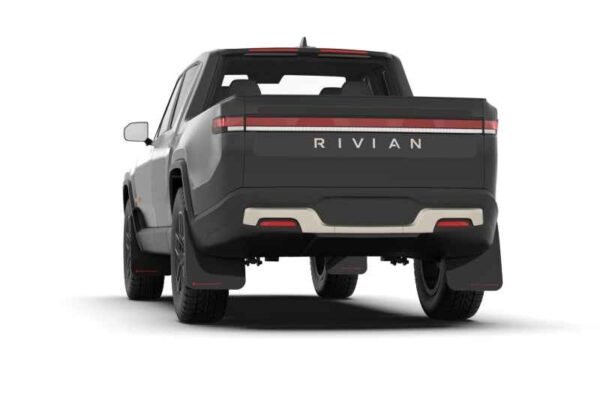 Rally Armor 2022 Rivian R1T Black UR Mud Flap w/ Red Logo - Image 2