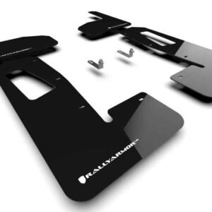 Rally Armor 2022 Rivian R1T Black UR Mud Flap w/ White Logo
