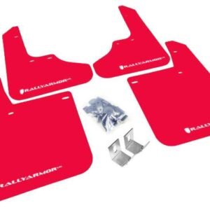 Rally Armor 1993-2001 Subaru Impreza UR Red Mud Flap w/ White Logo