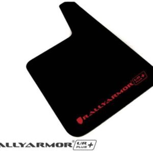 Rally Armor Larger Universal fitment (no hardware) UR Plus Black Mud Flap w/ Red Logo