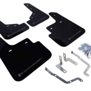 Rally Armor 2014+ Mazda3/Mazdaspeed3 UR Black Mud Flap w/ Grey Logo
