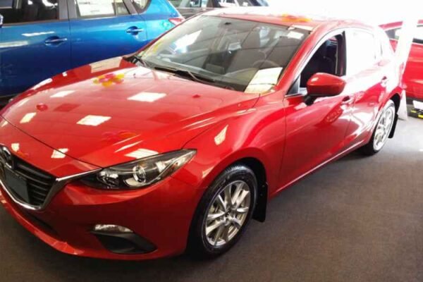 Rally Armor 2014+ Mazda3/Mazdaspeed3 UR Black Mud Flap w/ White Logo - Image 2