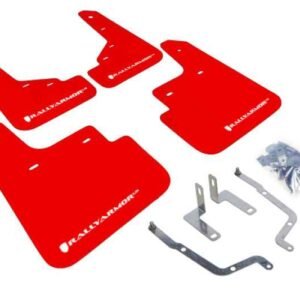 Rally Armor 2014+ Mazda 3 Red Mud Flap W/ White Logo