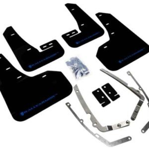 Rally Armor 2015+ VW Golf/GTI/TSI UR Black Mud Flap w/ Blue Logo