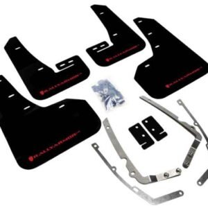 Rally Armor 2015+ VW Golf/GTI/TSI UR Black Mud Flap w/ Red Logo