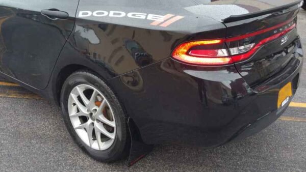 Rally Armor 2013-2016 Dodge Dart UR Black Mud Flap w/ Blue Logo - Image 4