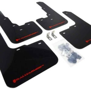 Rally Armor 2013-2016 Dodge Dart UR Black Mud Flap w/ Red Logo