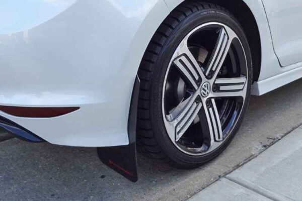 Rally Armor 2015-2016 VW Golf R UR Black Mud Flap w/ Grey Logo - Image 3