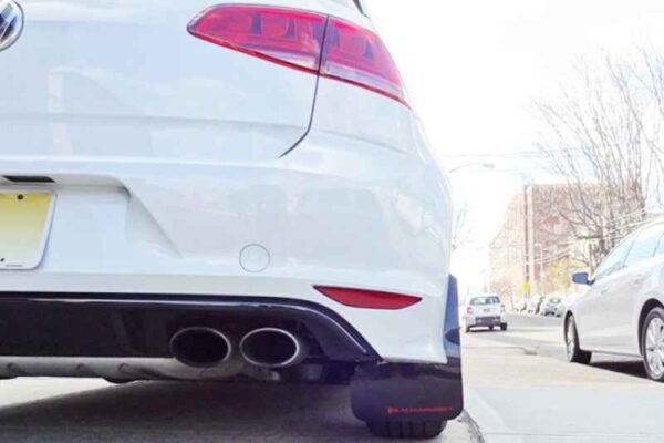 Rally Armor 2015-2016 VW Golf R UR Black Mud Flap w/ Grey Logo - Image 6