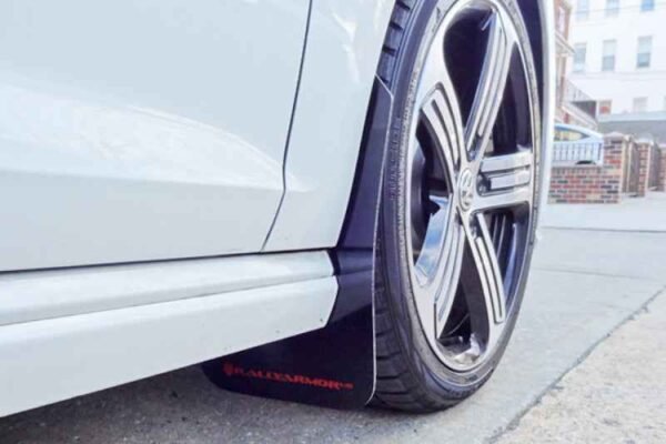 Rally Armor 2015-2016 VW Golf R UR Black Mud Flap w/ White Logo - Image 5
