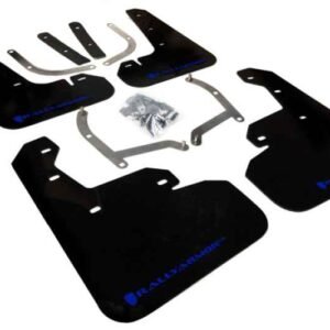 Rally Armor 2017+ Subaru Impreza UR Black Mud Flap w/ Blue Logo