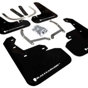 Rally Armor 2017+ Subaru Impreza UR Black Mud Flap w/ White Logo