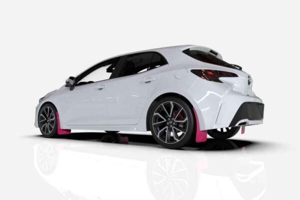 Rally Armor 18-23 Subaru XV Crosstrek Pink Mud Flap BCE Logo - Image 3
