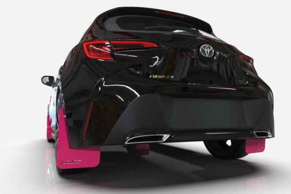 Rally Armor 18-23 Subaru XV Crosstrek Pink Mud Flap BCE Logo - Image 5