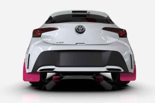 Rally Armor 18-23 Subaru XV Crosstrek Pink Mud Flap BCE Logo - Image 6