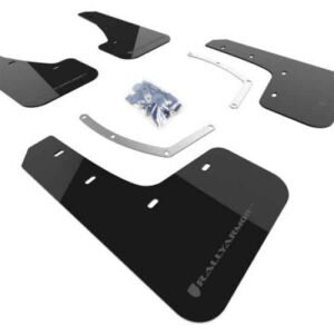 Rally Armor 18-19 Subaru Ascent UR Black Mud Flap w/ Grey Logo