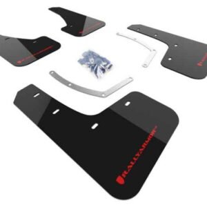 Rally Armor 17-18 Subaru Ascent UR Black Mud Flap w/ Red Logo