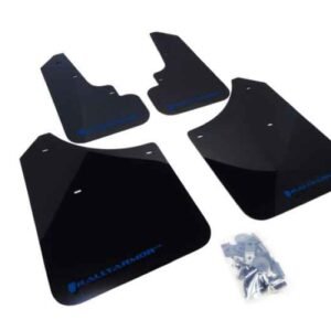 Rally Armor 2003-2008 Subaru Forester UR Black Mud Flap w/ Blue Logo