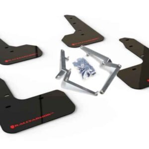 Rally Armor 17-19 Honda Civic Sport Touring UR Black Mud Flap w/ Red Logo