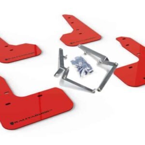 Rally Armor 17-19 Honda Civic Sport Touring Red UR Mud Flap w/ Black Logo
