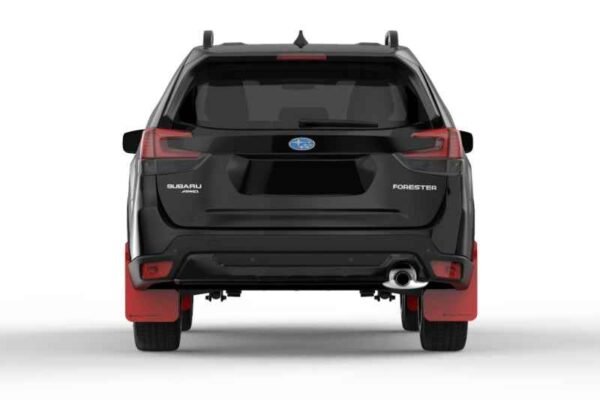 Rally Armor 2019 Subaru Forester UR Red Mud Flap w/ Black Logo - Image 3