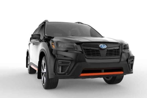Rally Armor 2019 Subaru Forester UR Red Mud Flap w/ Black Logo - Image 4