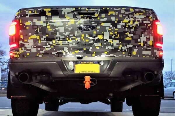 Rally Armor 17-19 Ford F-150 Raptor UR Black Mud Flap w/ Dark Grey Logo - Image 3