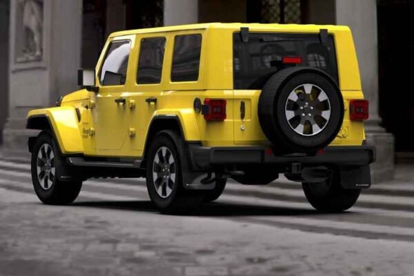 Rally Armor 18-22 Jeep JL Wrangler Black UR Mud Flap w/ White Logo - Image 3