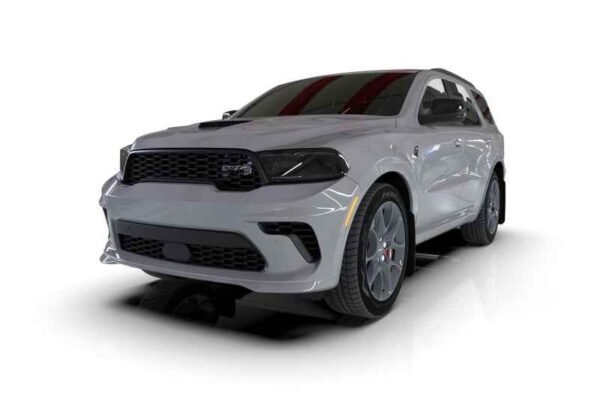 Rally Armor 2016-21 Dodge Durango SRT / RT Black UR Mud Flap Grey Logo - Image 4