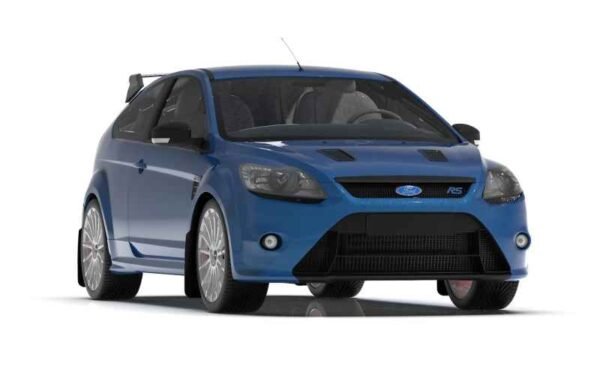 Rally Armor 2009-11 Ford Focus MK2 RS Red Mud Flap White Logo - Image 4
