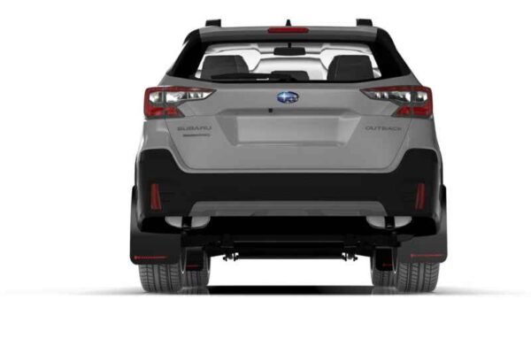 Rally Armor 20+ Subaru Outback UR Black Mud Flap w/ White Logo - Image 4