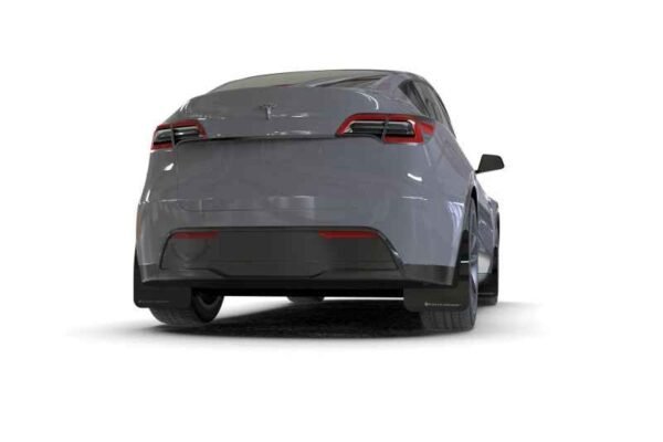 Rally Armor 20-21 Tesla Model Y UR Black Mud Flap w/ Blue Logo - Image 3