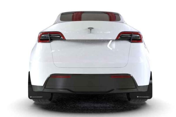 Rally Armor 20-21 Tesla Model Y UR Black Mud Flap w/ Red Logo - Image 3