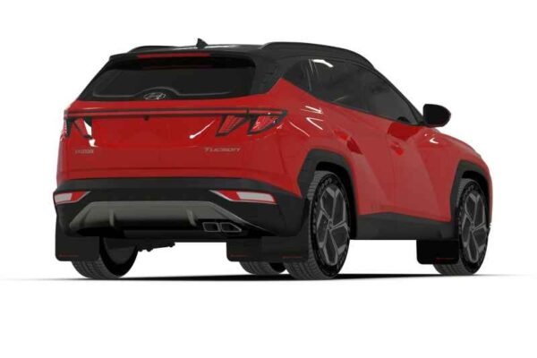 Rally Armor 2022 Hyundai Tucson Black UR Mud Flap w/ Grey Logo - Image 6