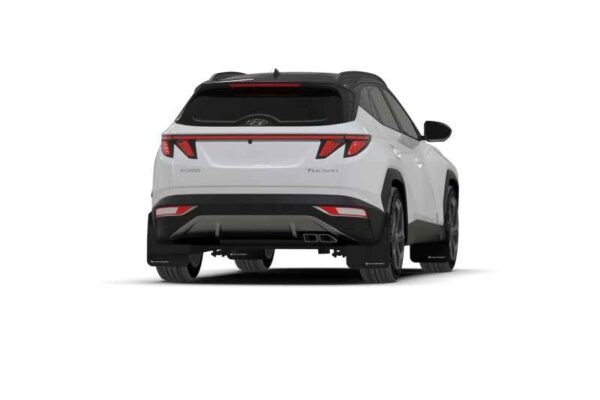 Rally Armor 2022 Hyundai Tucson Black UR Mud Flap w/ Grey Logo - Image 8
