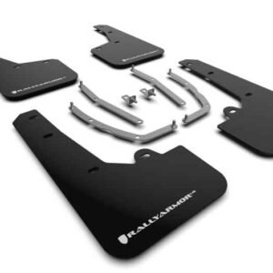 Rally Armor 2022 Hyundai Tucson Black UR Mud Flap w/ White Logo