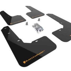 Rally Armor 2022 Subaru Outback Wilderness Black Mud Flap Wild Orange Logo