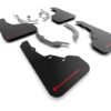 Rally Armor 2022 Hyundai Santa Cruz Black Mud Flap w/ Red Logo