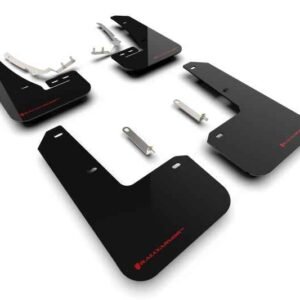 Rally Armor MK8 Volkswagen Golf GTI/R UR Black Mud Flap w/ Red Logo