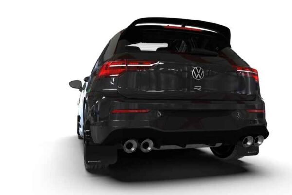 Rally Armor MK8 Volkswagen Golf GTI/R UR Red Mud Flap w/ White Logo - Image 6
