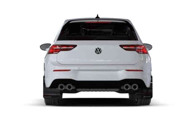 Rally Armor MK8 Volkswagen Golf GTI/R UR Red Mud Flap w/ White Logo - Image 8